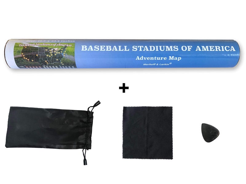 Merhoff & Larkin Baseball Stadiums of America Scratch Off Map | Lists National & Major League Teams | MLB Ballpark Wall Poster, Bucket List, & Tracker of Visited Parks | Gift for Baseball Enthusiasts & Sport Fans - Image 4